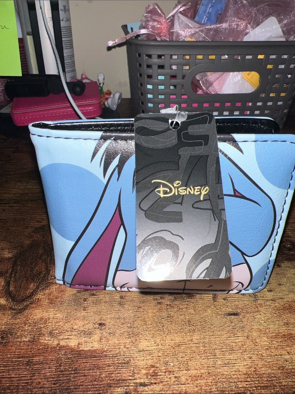 Disney Eeyore Fold Wallet in Light Blue and Purple - Picture 2 of 4